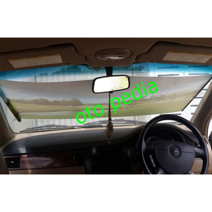 TIRAI KREY PENUTUP KACA MOBIL DEPAN / BELAKANG BIRU