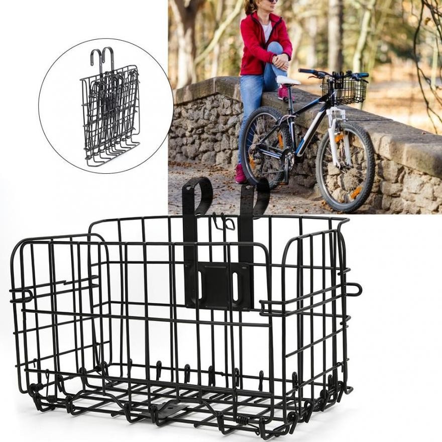 SPECIAL KERANJANG SEPEDA LIPAT FOLDABLE BICYCLE RACK DEPAN BELAKANG MTB gs-56
