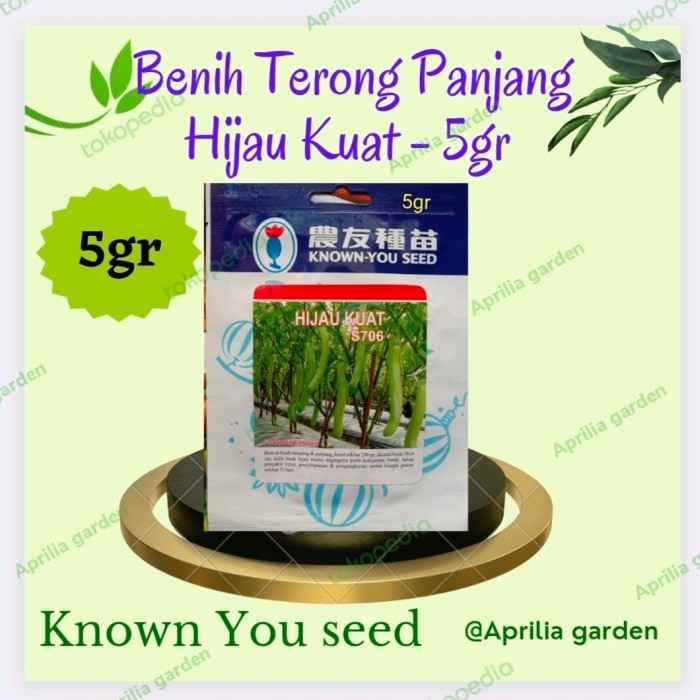 BENIH BIBIT TERONG HIJAU KUAT KNOWN YOU SEED 5GRAM