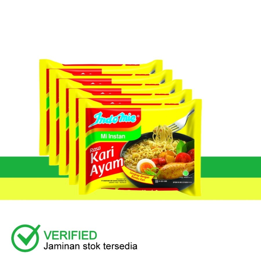 

Indomie Mi Kari Ayam 5 x 70 g