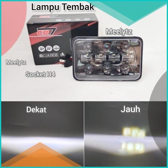 Lampu tembak 1O mata LED  jauh dekat putih 50watt original CR7 [C-938