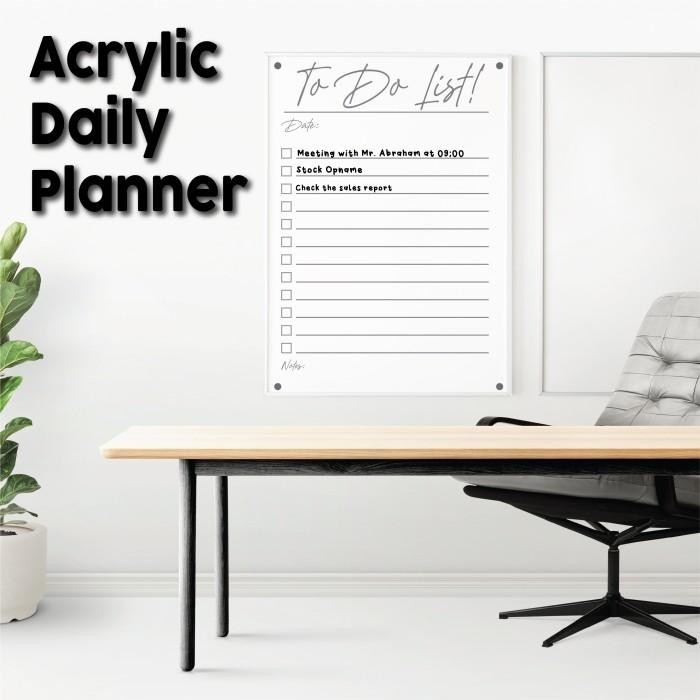 

To Do List Acrylic Daily Planner / Jadwal Harian Akrilik Custom
