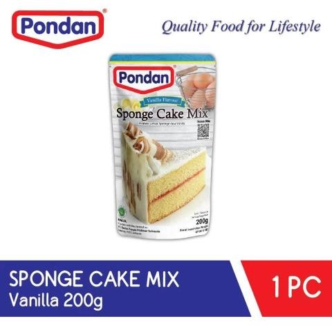 

Pondan Sponge Cake Mix Vanilla 200g gr gram Tepung Premiks Kue Instan