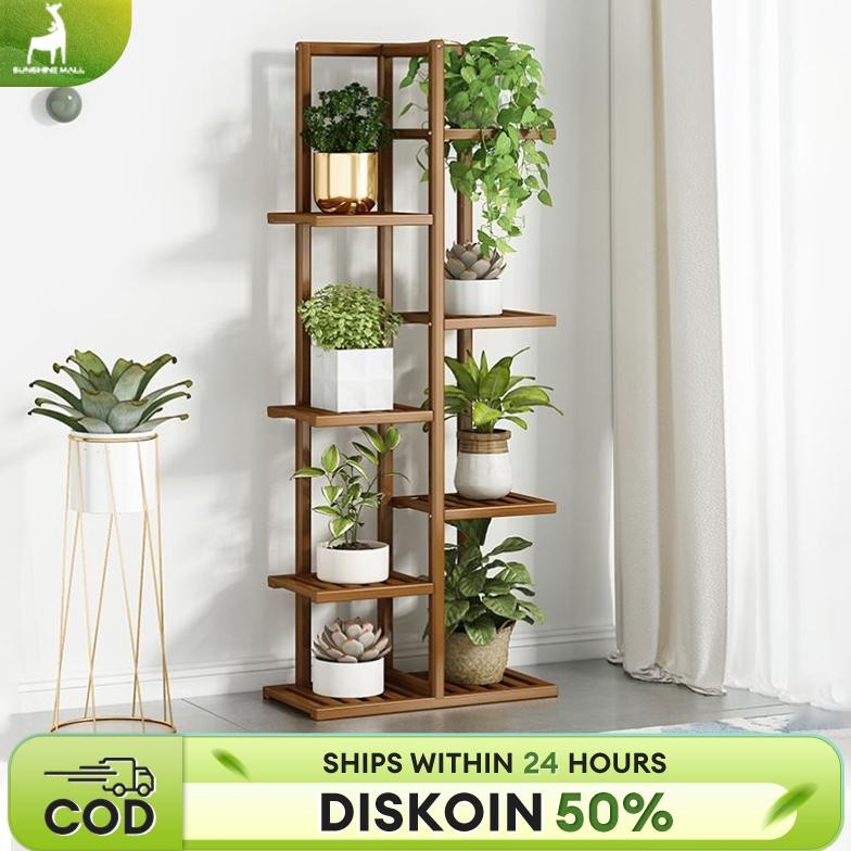 Rak Bunga Rak Bunga Sudut Ruang Tamu Rak Bunga Kayu Tanaman Rak Bunga Minimalis Standing Pot Susun