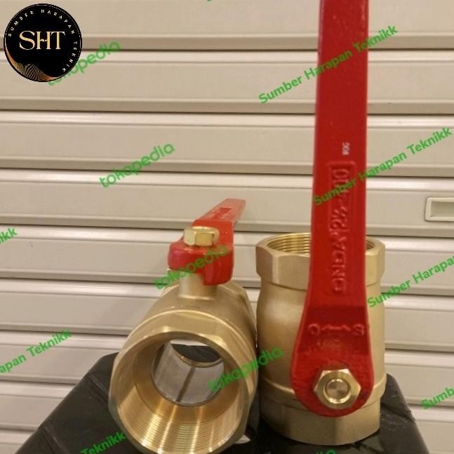 Ball Valve Kuningan Onda 2 1/2" Inch/Stop Kran Onda Kuningan 2,5"Inch