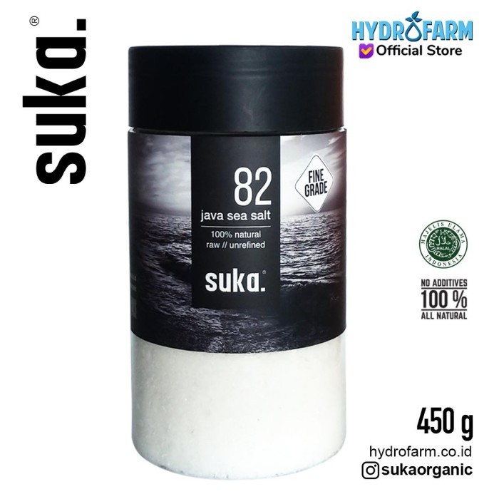 

Suka - Java Sea Salt Fine Grade / Garam Laut Alus Natural 450 Gram - Adelineez