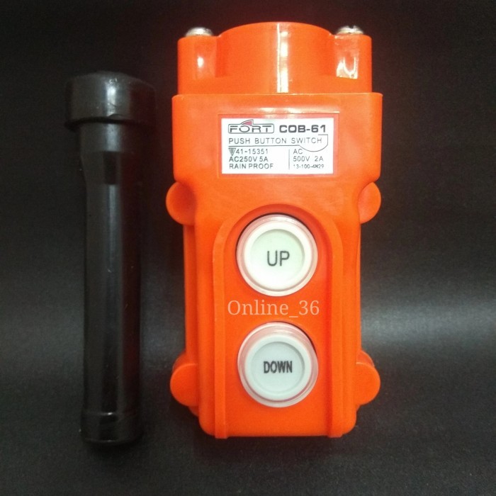 HOIST PUSH BUTTON CONTROL SWITCH 2 TOMBOL 5A DISKON