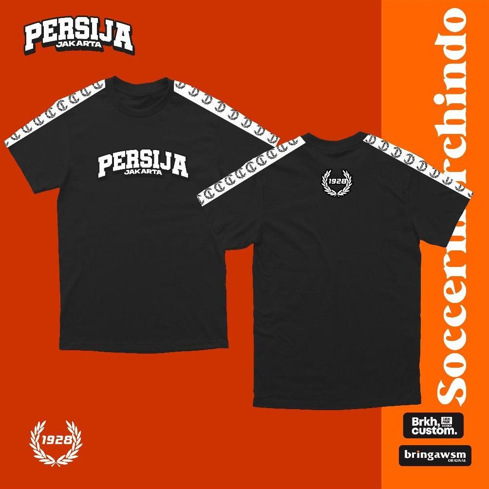 Terlaris Kaos Taping Casual Persija Jakarta The Jak Reguler Jumbo Neelsapparel