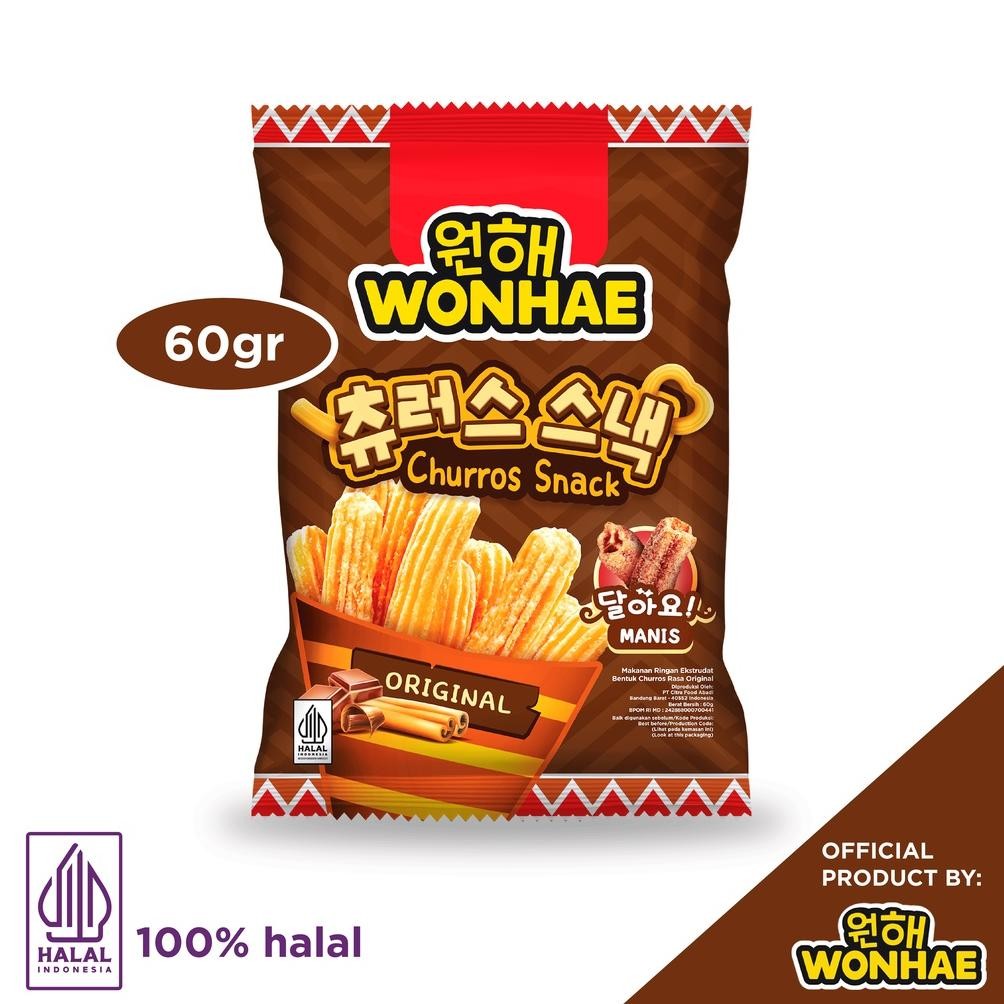 

Wonhae Churros Snack Original 60 gr by Mujigae Official Store