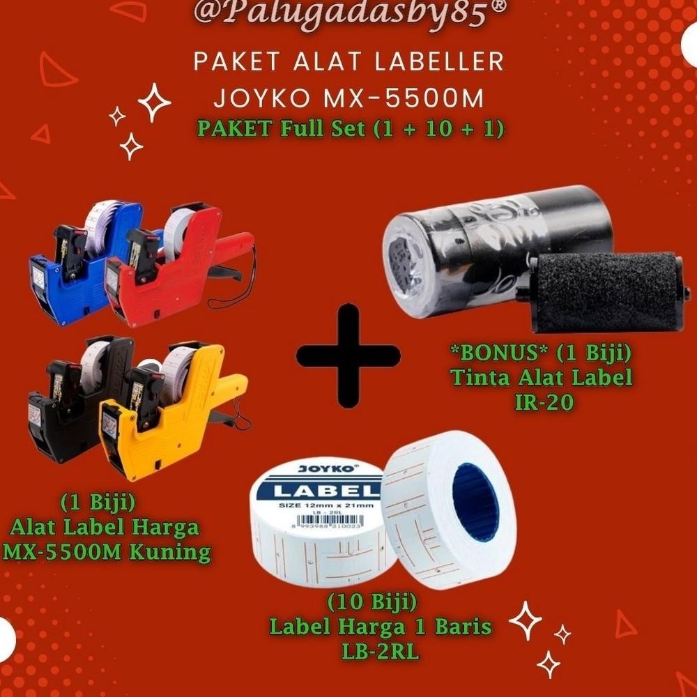 

Kekinian (1 Set) Paket Labeller Joyko Mx-5500M 1 Baris 8 Digit / Labeller Alat Label Harga Joyko Mx-5500M 8 Digits / Joyko Mx-5500 Mx5500 Mx 5500M Mx 5500 M Cuci Gudang