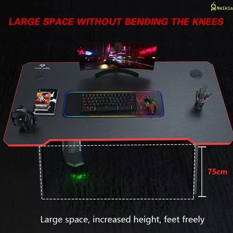 Meja Gaming Meja Komputer Meja Belajar Meja Laptop PC Serat Karbon Table Gamer Premium Z15A1-1