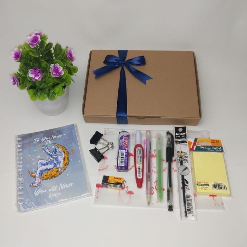 

gf-5 Paket 1 Alat Tulis Anak Sekolah / Hampers Alat Tulis Kantor / Alat Tulis Set Pensil Mekanik Pulpen Penghapus Joyko Viral