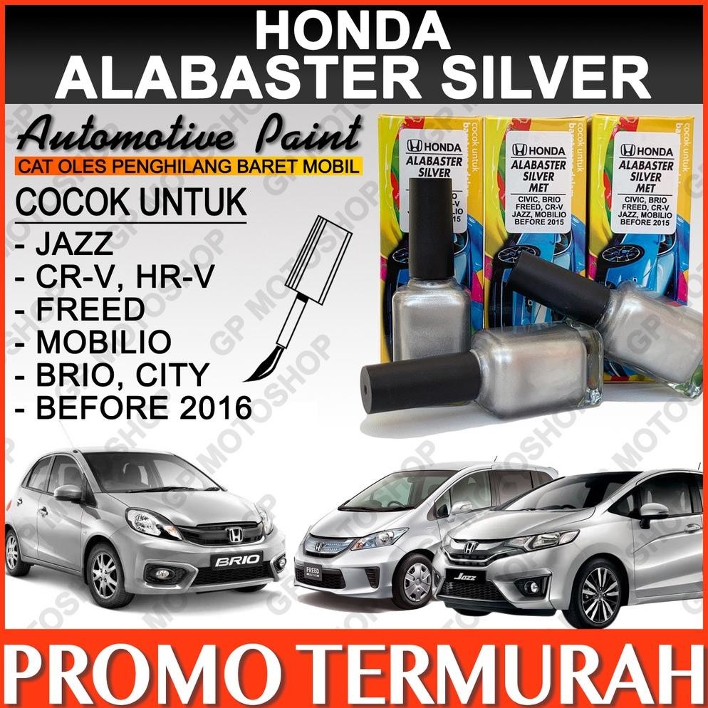 8.8 Honda Alabaster Silver Metallic Cat Oles Penghilang Baret Mobil Silver Metalik Abu Abu Muda Jazz