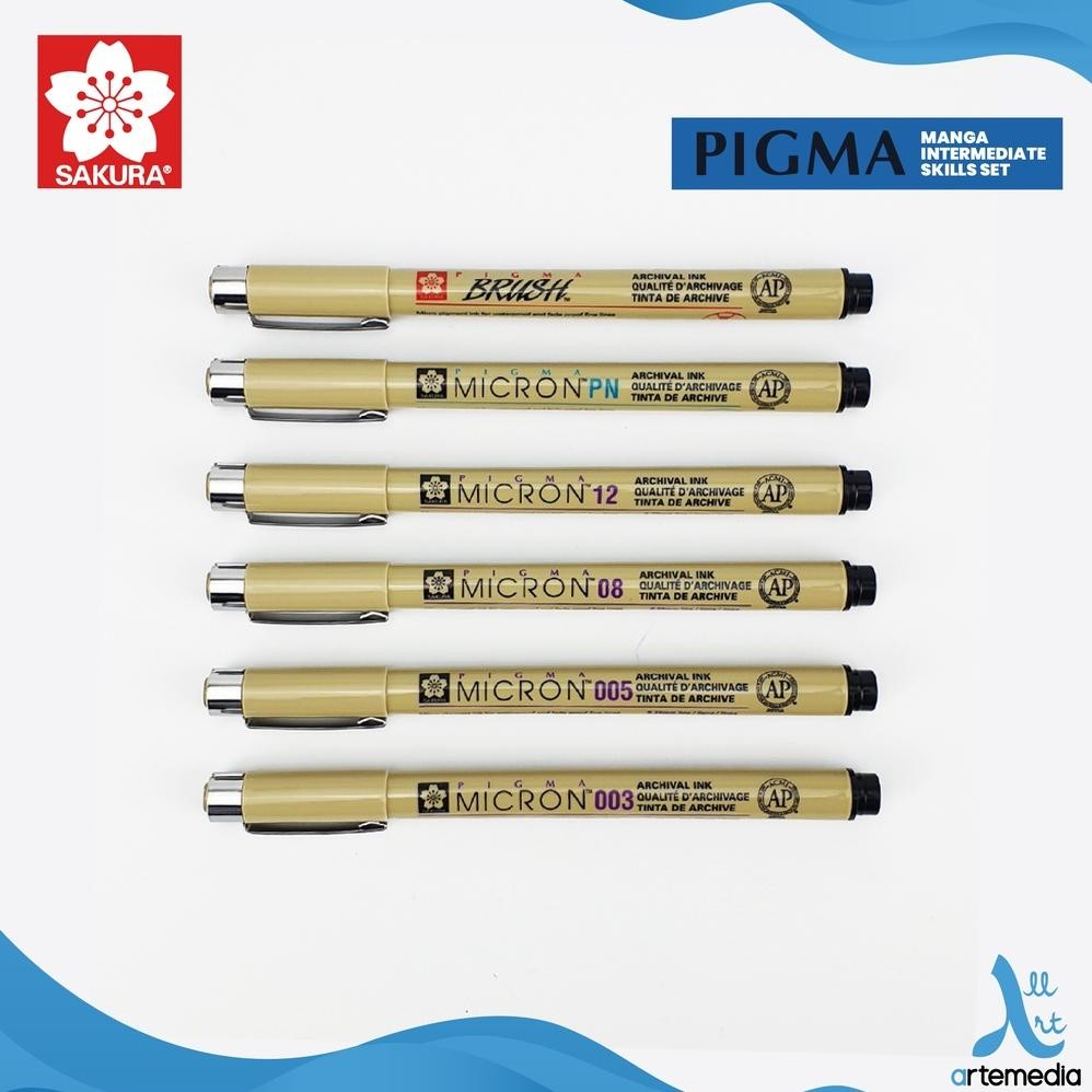 

KOE-1116 Sakura Pigma Micron Drawing Pen Manga Basic & Intermediate Set Berkualitas