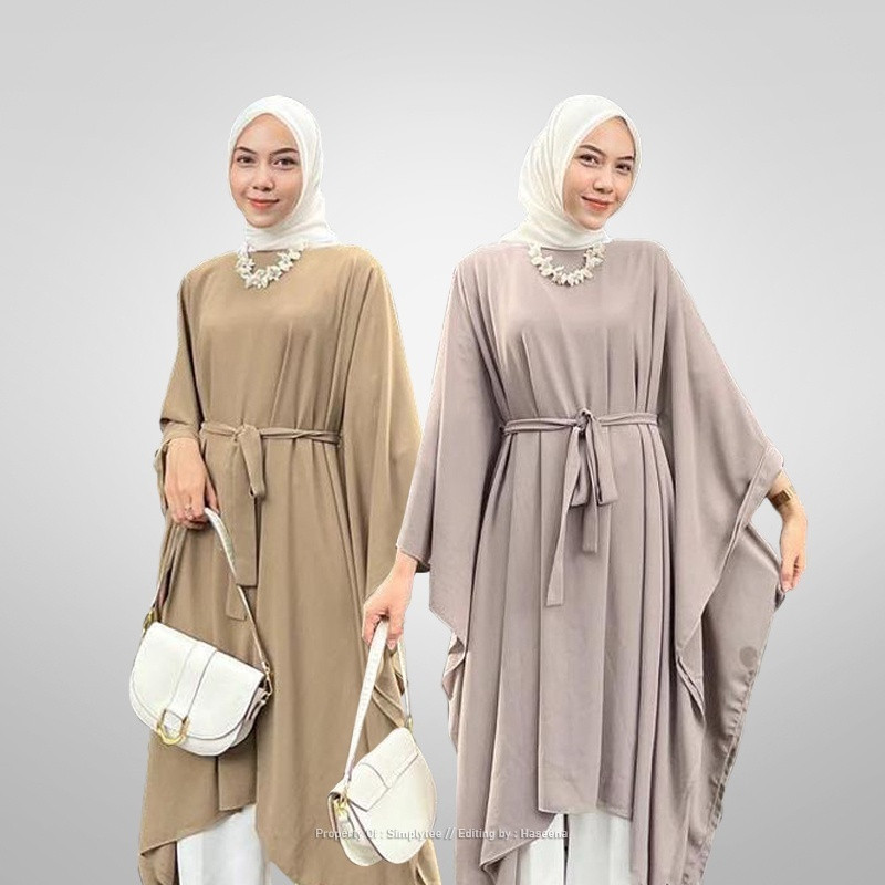 Kekinian Atasan Cewek Import Baju Atasan Wanita Muslim Terbaru 2024 Kemeja Tunik Remaja Oversize Tun