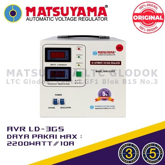 TERMURAH - Stabilizer Listrik Stavolt Voltage Regulator MATSUYAMA 3000 Watt