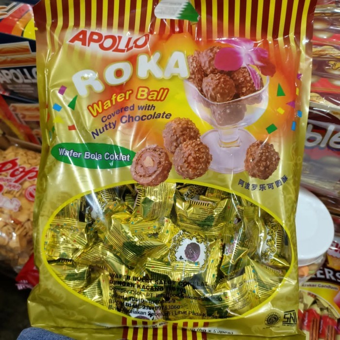 

Apollo Roka Wafer Ball / Wafer Bola Cokelat / Biskuit Cokelat Malaysia