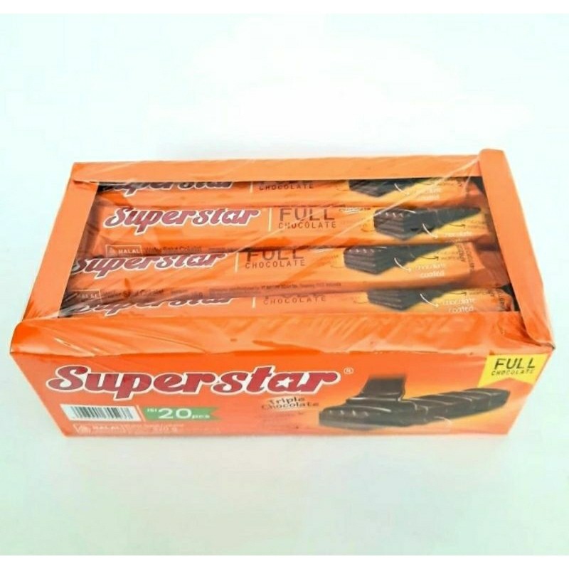 

Superstar full chocolate jumbo 1pak isi 20 pcs