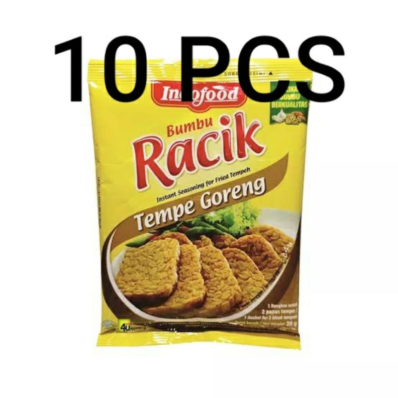 

Bumbu racik tempe goreng gantung 20 gr x 10 sachet per renceng