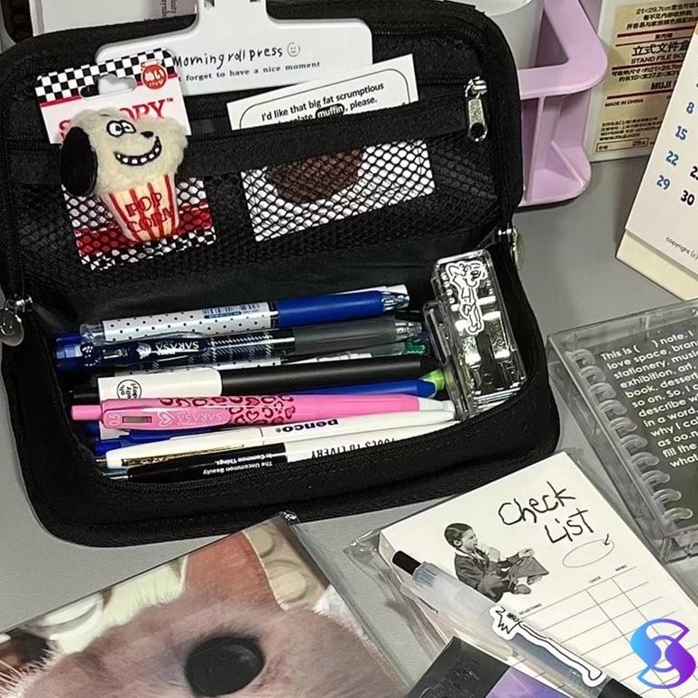 

BISA COD Dalam kotak pensil/tempat alat tulis Jepang berkapasitas besar-Suning Mall n