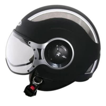 ZEUS ZS218 M BLACK HELM RETRO HELM HALF F ZS218