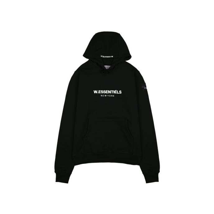 Stok Terbatas W.Essentiels Jaket Ecume Oversize Hoodie Noir Black Essentiels