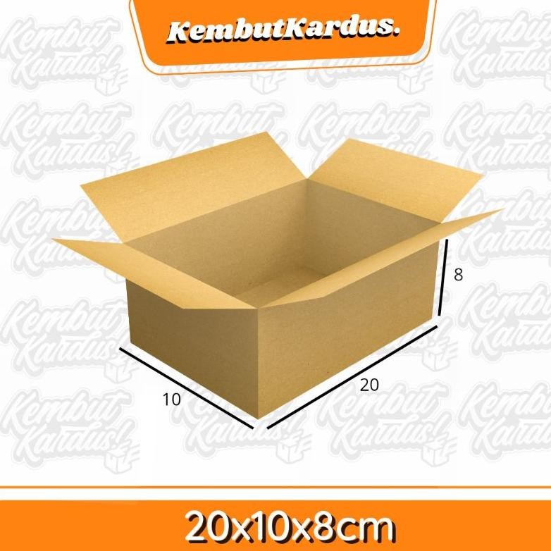 

KARDUS BOX KARTON POLOS UK 20X10X8 KARDUS PACKING