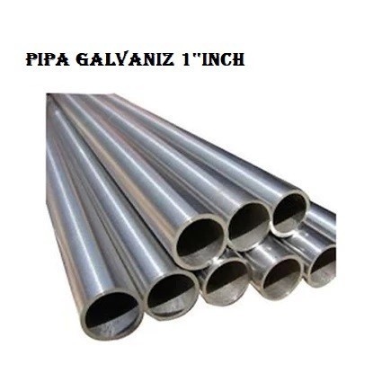 Pipa Besi Galvanish Ukuran 1'' Inch Pipa Besi 1 In Tebal 2Mm Murah