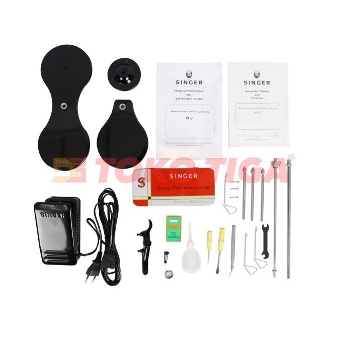 New Mesin Jahit Obras 3 Benang Singer 81A1 ( Full Set )