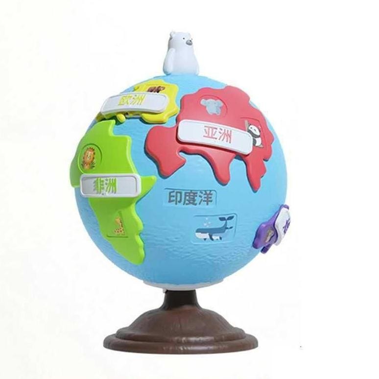 Premium Mainan Puzzle Globe Puzzle Bola Dunia Untuk Edukasi High Quality