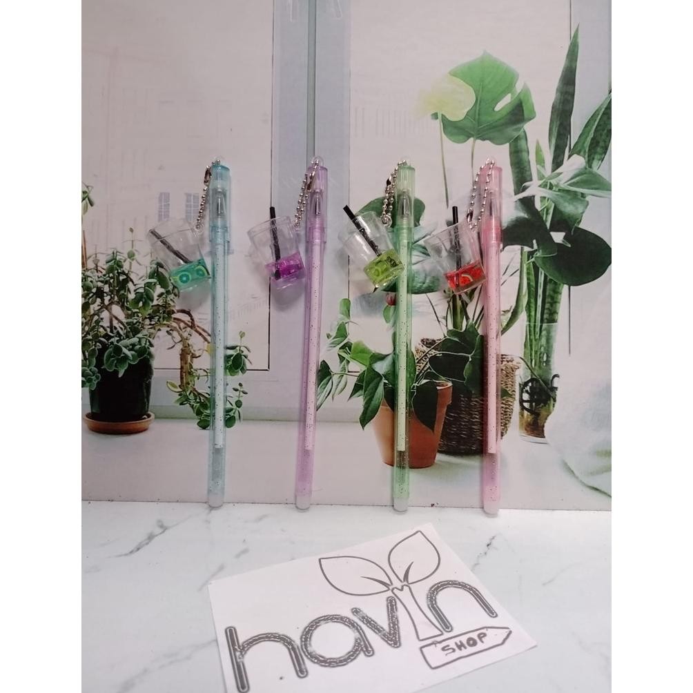 

HRN-813 (12PC) PEN GEL gantung MINUMAN BOBA/JEL PENA BOBA BUBBLE Terlaris