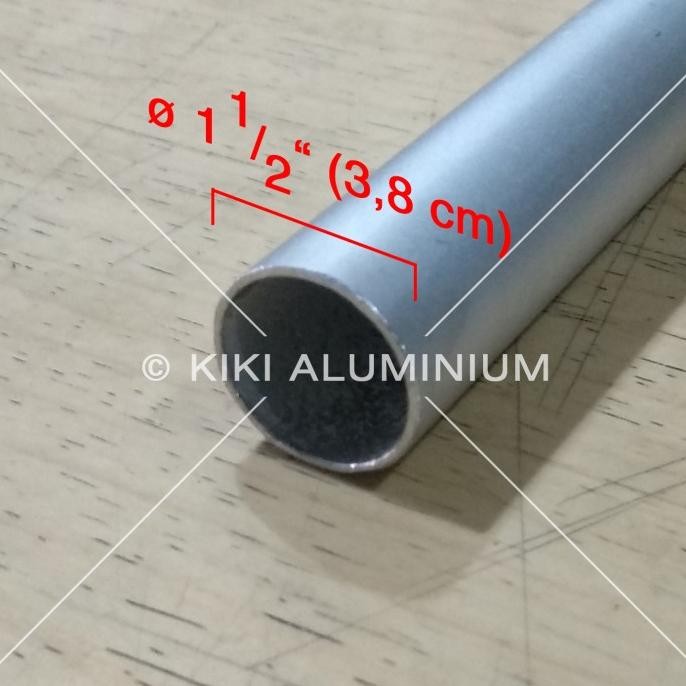 Pipa Aluminium 1 1/2" - Diameter 3,8 Cm - Pj. 6 Meter T. 1 Mm (Silver) | Material