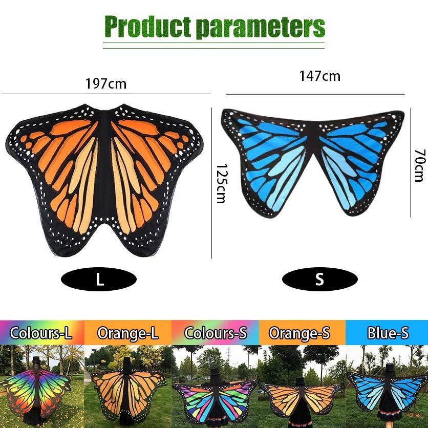 Kostum Udlia Sayap Kupu-Kupu Dewasa Kostum Sayap Dewasa