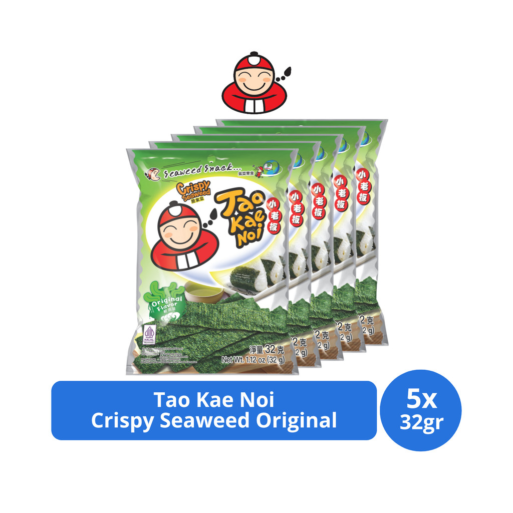 

Tao Kae Noi Crispy Seaweed Original 32gr x 5 pcs