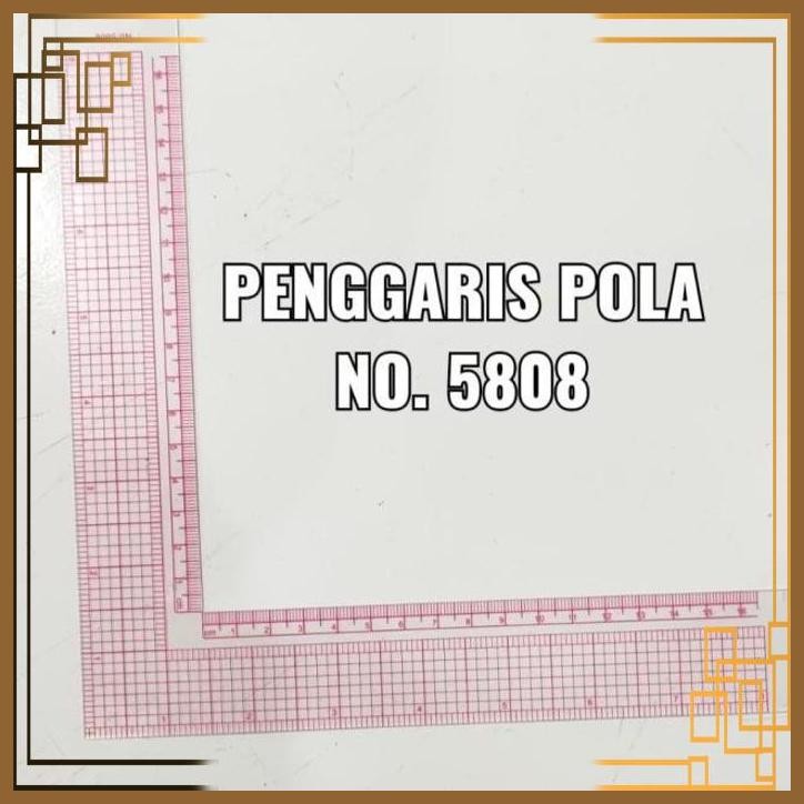 

[SGW] PENGGARIS JAHIT NO 5808/QUILTING RULER/PENGGARIS JAHIT POLA KAIN 16CM