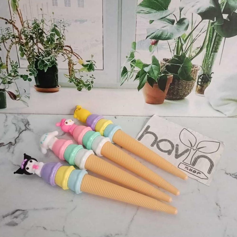

VE29 (12 PC) PEN GEL MOTIF ICE CREAM CONE SANRIO Hemat