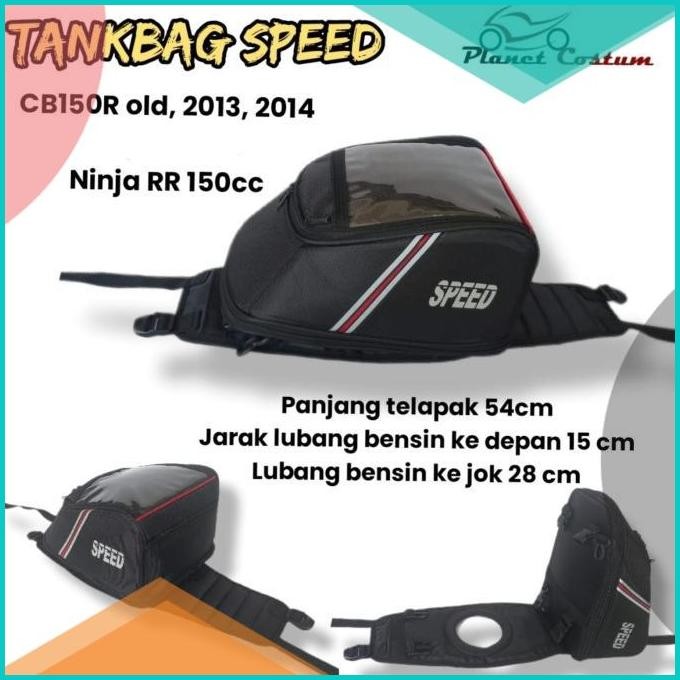 TANKBAG SPEED PLANETCOSTUM UNTUK MOTOR HONDA CB 150 R / TAS TANGKI /