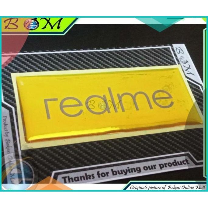 

Sticker stiker Logo timbul hp realme 140BZ4 onderdil