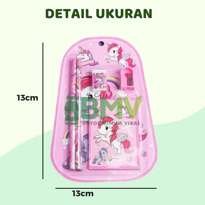 

fth-56 Alat Tulis Sekolah Set 6in1 Stationery set Perlengkapan Sekolah TK SD Original