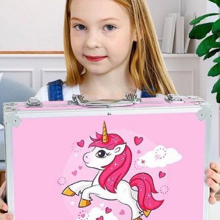 

Crayon Art Set Koper Set Crayon Mewarnai Anak Alat Lukis Anak 145 Pcs