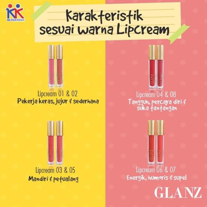 Lip And Cheek Red Valentine / Glanz / Kk Indonesia / Ori 100% Shp26