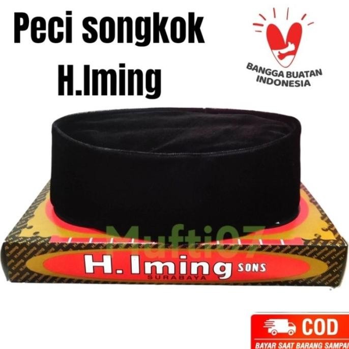 YKP Peci Songkok Hitam H Iming sons untuk anak dan dewasa HF56