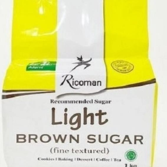 

Ricoman Light Brown Sugar 1 Kg Terlaris!!