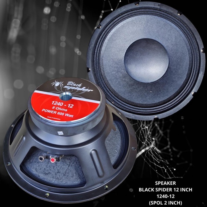 yang dicari] Speaker Black Spider 12 Inch 1240 - 12 BS 12 1240-12 Black Spider ORI