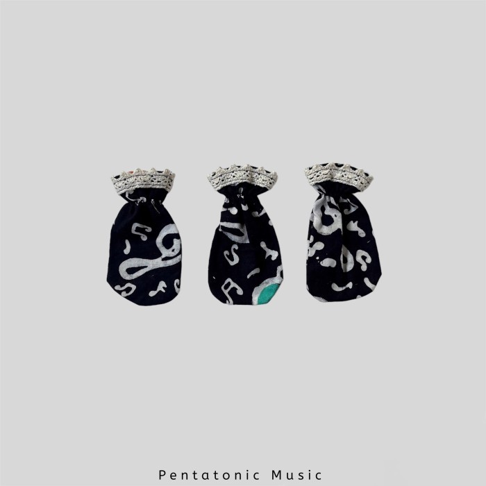 KOMPLIT Piano Pedal Cover Batik Black Sarung Aksesoris Alat Musik Dekorasi