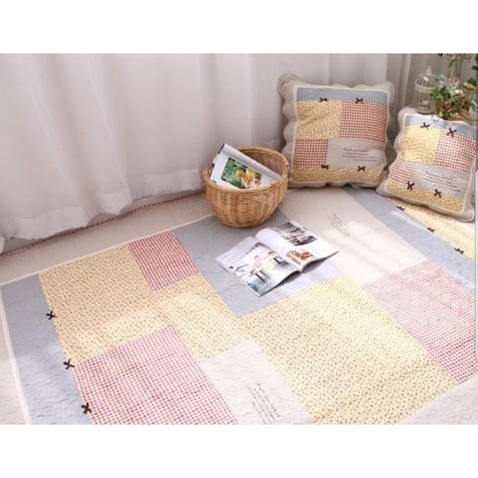 oiu Karpet shabby chic 40 x 60 cm quilted cotton high quality decoration TERLARIS