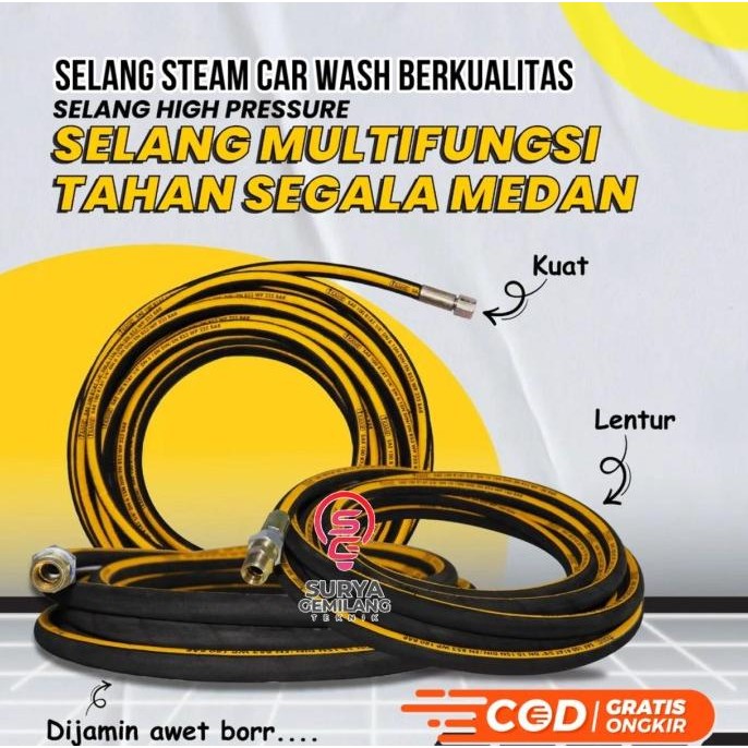 selang jet cleaner/ selang steam mobil/ selang cuci motor