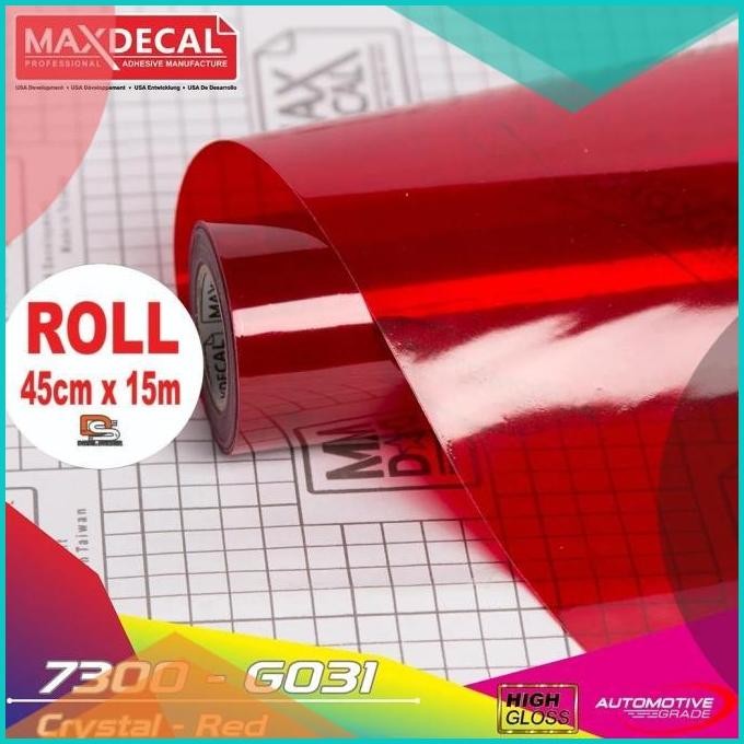 

ROL Sticker Maxdecal 7300 Transparent Transparan high Gloss ROLL 140B