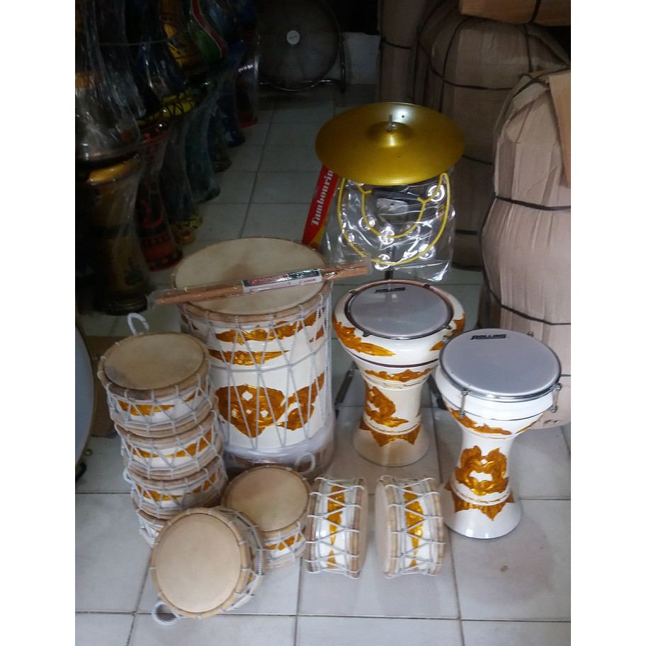 TERBATAS Alat Musik Marawis Ukir Lengkap 12 alat