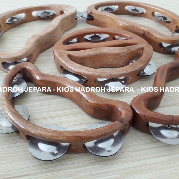 HEMAT Alat Musik Tamborine Mainan Anak Kecrekan Bahan Kayu